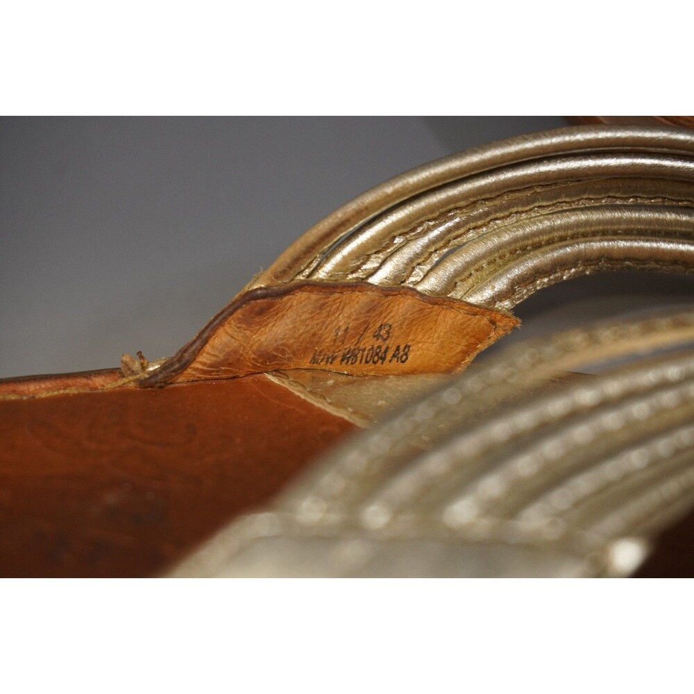 Born Gold Metallic Leather Thong Sandals Flip Flops Womens Size 10 M - Picture 5 of 6
